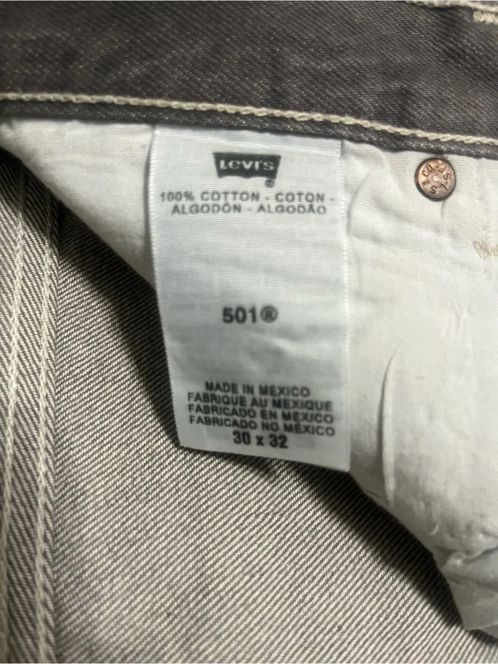 Levi's Men's Straight-Leg Jeans in Dark Gray